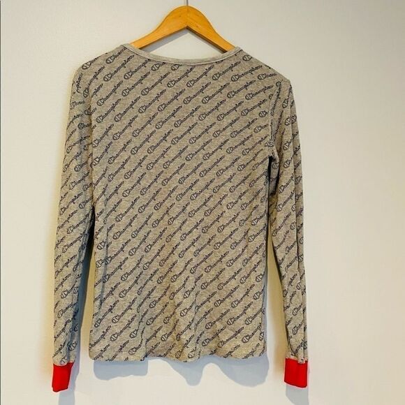 Champion All Over Logo Thermal Top Size Medium - Picture 2 of 4